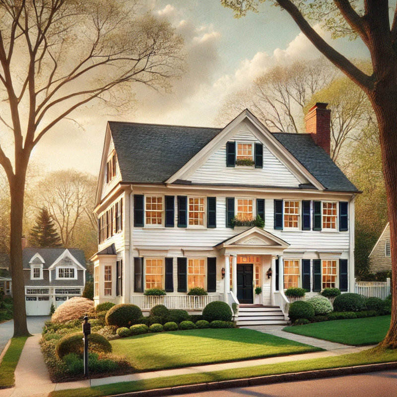 Painting of Connecticut Home